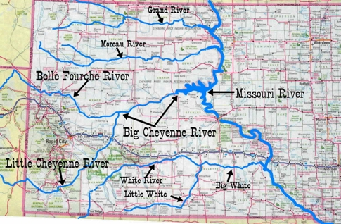 Western South Dakota
              Rivers